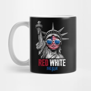 American Flag Statue of Liberty Fashion Tee Mug
